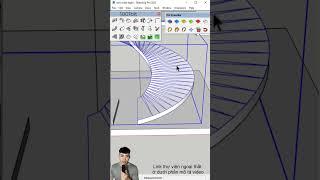 Vẽ ram dốc và tay vịn bằng 1001 bit #sketchuptutorial #sketchup #1001bit