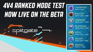 Splitgate: RANKED 4V4 IS HERE.. All Ranks & Rank System Explained! (Splitgate 2021)