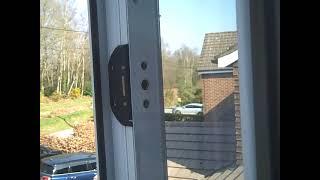 Opening a stuck broken 3 point locking UPVC window