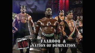 Farooq vs Crush. Ahmed Johnson Returns with new Nation of Domination Attire! 1997 (WWF)