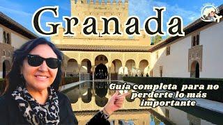 GRANADA in 2 DAYS. COMPLETE GUIDE so you don't miss the most important things!