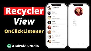 OnClickListener in RecyclerView Android | OnClickListener Android Studio in Hindi | OnClickListener