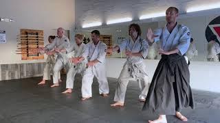 Aikido (合気道) Group Training Tai Sabaki (footwork)