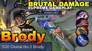 Supreme Game | Fast Game - Build Top 1 Global Brody Gameplay ~ MLBB | Mobile Legends