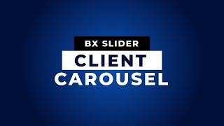 How to Create a Client Slider using BX Slider | How to use bxslider in html