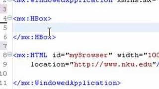 Adobe Air: (Getting Started) Embedding a Browser into Flex 3