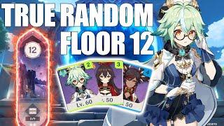 Floor 12, but my team is ACTUALLY random (Genshin Impact)