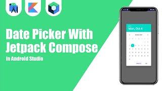 Date Picker With Jetpack Compose in Android Studio | Kotlin | Jetpack Compose | Android Tutorials