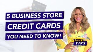 5 Business Store Cards! Business Credit Cards! Build Business Credit! Retail Cards! EIN Credit!