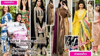 ||Meesho Haul||Meesho party'wear kurta set haul/Designer gowns/sharara set||wedding Dresses||
