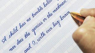 Beautiful cursive handwriting with Normal pen | Cursive handwriting practice | English Handwriting