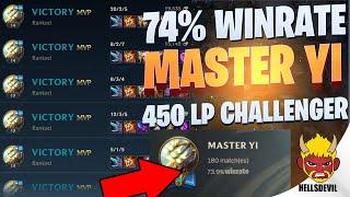 WILD RIFT | TOP 1 MASTER YI 74% WIN-RATE GAMEPLAY! | Challenger Master Yi Gameplay | Guide & Build