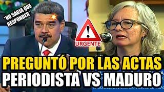 LE PREGUNTÓ A MADURO POR LAS ACTAS Y SE QUEDÓ HELADO ¡PERIODISTA LO PUSO NERVIOSO! | BREAK POINT