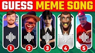 Guess Meme Voice | MrBeast, That One Guy, Wednesday Dance, Skibidi Toilet, Skibibidi Dom Dom