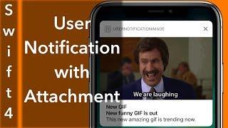 User Notifications with Attachments (Swift 4 + Xcode 9.0)