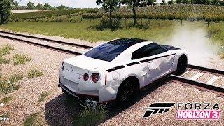 Nissan GTR Spor Araba İle Treni Bulmaya Çalışıyoruz! Forza 3 Araba Oyunu