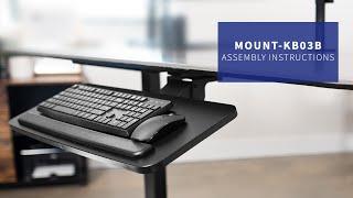 MOUNT-KB03B Under Desk Keyboard Tray Assembly by VIVO