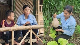 The single mother continued to improve the house and visit the owner who donated the land