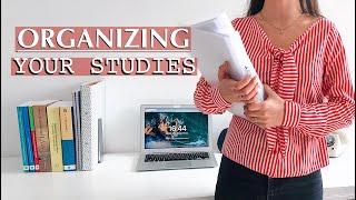 HOW I ORGANIZE MY STUDIES - tips for student organization