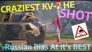 CRAZIEST HE SHOT - MUST SEE! (Russian Bias At It’s BEST) | WOT BLITZ