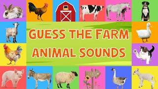 Guess The Farm Animal Sounds For Kids | 4K