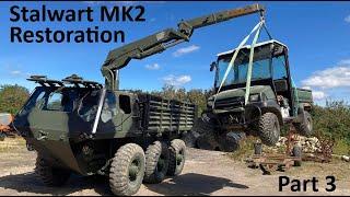 Stalwart Mk2 Restoration Part 3: Engine Swap and Crane Test