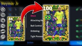 How To Train Neymar In Efootball 24 | Neymar Max Level In Pes 2024 