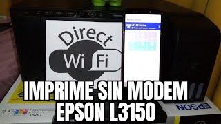 Epson L3150 Wifi directo: imprime sin módem y sin Internet