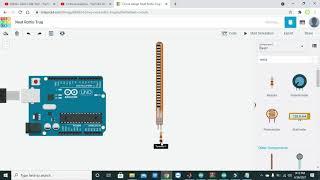 how to use flex sensor in tinkercad with arduino | simulation of flex sensor with arduino