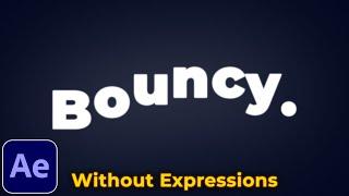 Text Bounce Effect Tutorial in After Effects | No Expressions