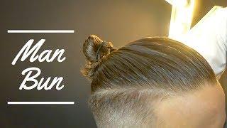 Men's Hairstyles - How to make a Man Bun - MAN BUN TUTORIAL