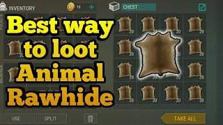 Best way to loot Animal RawHide | Last day on earth : Survival