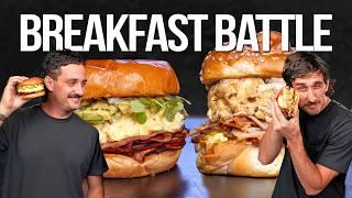 THE SONS OF SAM THE COOKING GUY BATTLE TO MAKE THE ULTIMATE BREAKFAST SANDWICH...