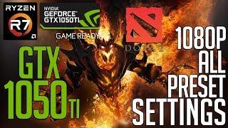 Dota 2 on GTX 1050ti 1080p FPS Benchmark Test!