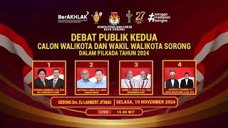 DEBAT PUBLIK KEDUA CALON WALIKOTA DAN WAKIL WALIKOTA SORONG