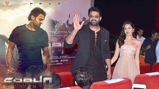 Prabhas MACHO ENTRY With CUTE Shraddha Kapoor At Saaho Trailer Launch Event In Mumbai