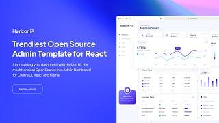 Horizon UI - Trendiest free open-source admin template (Quick Preview)