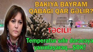 Bakıya bayram qabağı qar gəlir? - Temperatur sıfır dərəcəyə yaxınlaşaraq...Trend Xəbər