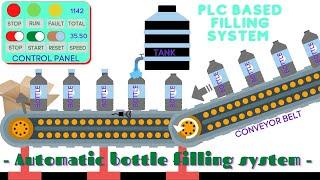 Automatic bottle filling system | Easy PLC