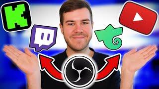 How To Multistream On OBS Studio (Kick, Twitch, YouTube) 