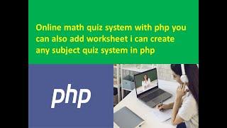 Online math quiz system in php with timer | Countdown timer in php for quiz | Math quiz system