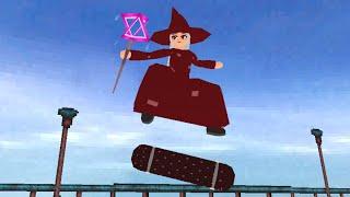 wizard does a kickflip