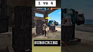 free fire 1vs 4 gameplay #Abhimanyu gamer 1107 #shorts #video