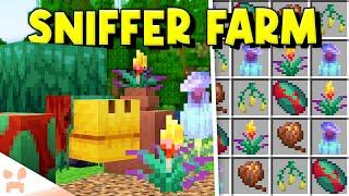 MINECRAFT SNIFFER FARM 1.21+ | Easy Auto Torchflower + Pitcher Plant Farm