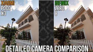 Xiaomi Poco X3 NFC VS Infinix Zero 8 Camera Comparison | Which Camera is better