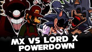FNF | MX Vs Lord X POWERDOWN - Mario's Madness V2 | Mods/Hard/Gameplay |