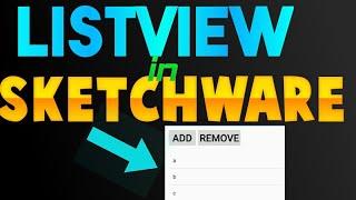 Listview in SketchWare ( Sk Prem SketchWare )