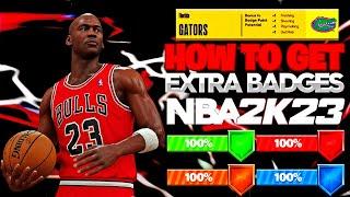 HOW TO GET EXTRA BADGES ON NBA 2K23 CURRENT GEN!! BECOME A GOD IN LESS THAN 2 HOURS!