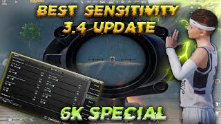 3.4 Update Sensitivity PUBG Mobile Gameloop Emulator 2024  | Normal Mouse Zero Recoil |