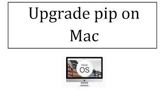 How to Upgrade pip on Mac | Amit Thinks | command to upgrade pic